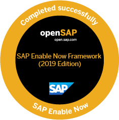 SAP Enable Now Framework